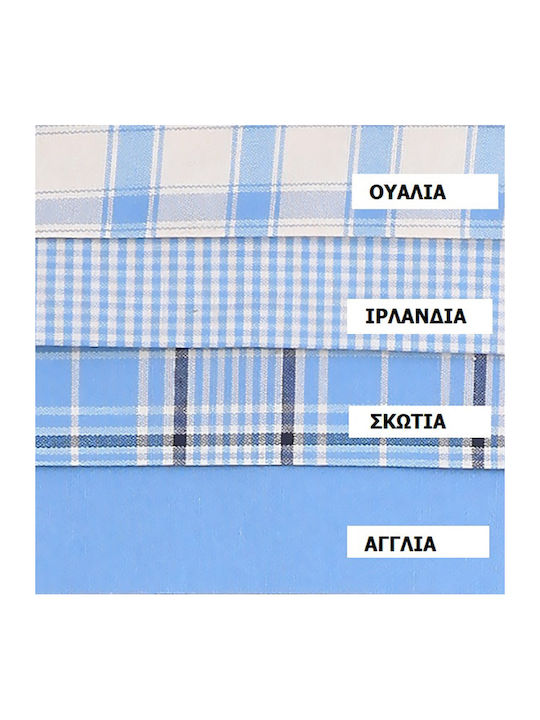 Viopros Ράνερ Σετ 2τμχ Αγγλία Γαλάζιο 45x140εκ.