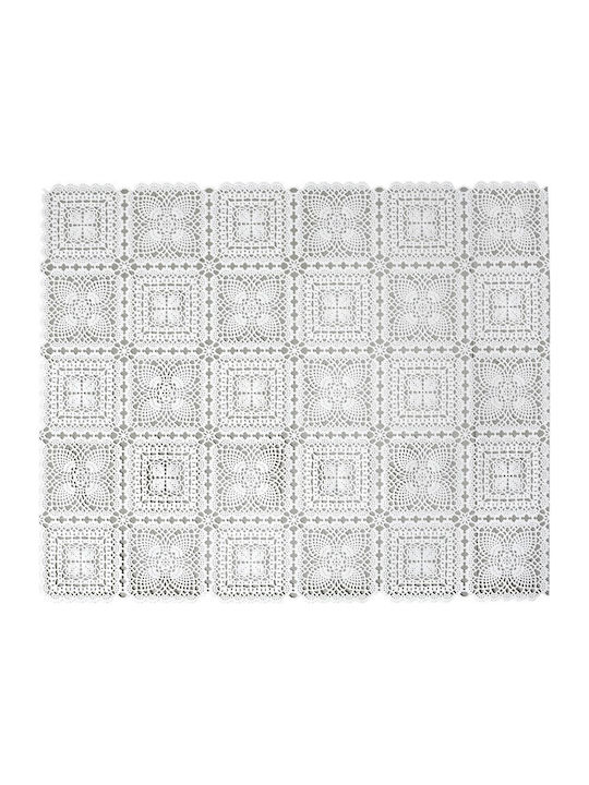 Espiel Runner with Lace White 50x180cm