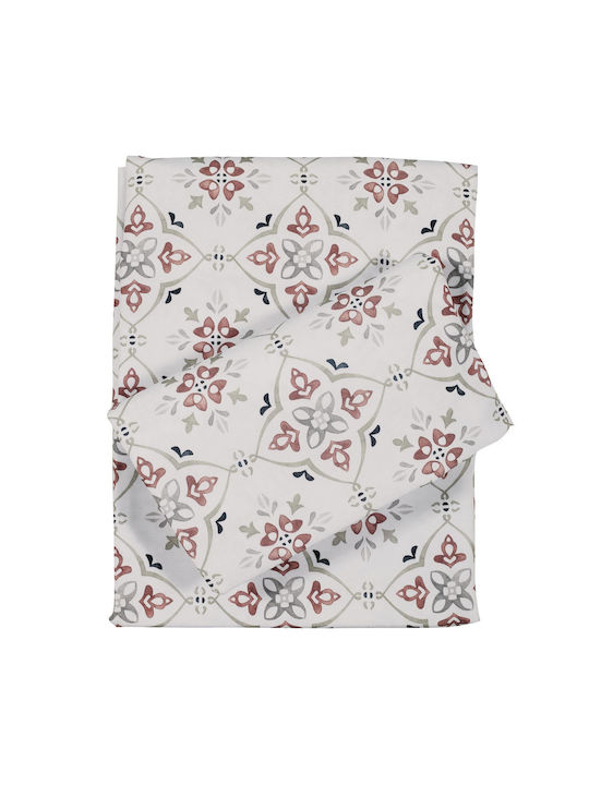 Das Home Runner 0595 Tile, White, Mint 40x150cm
