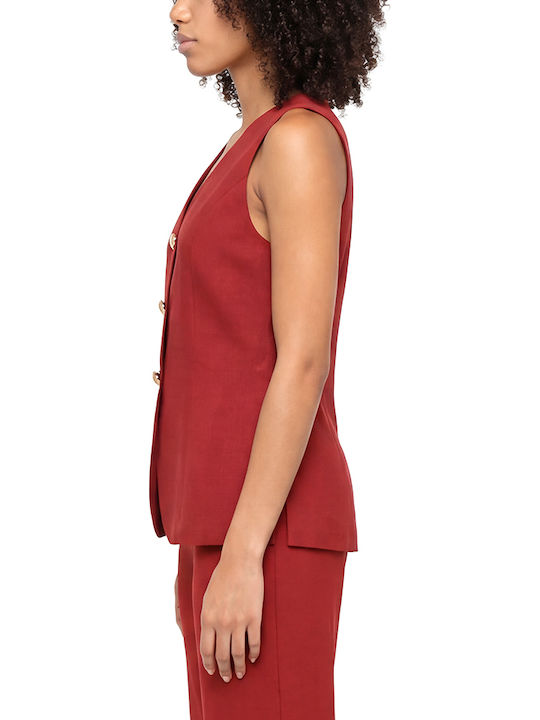 Burgundy Women's Vest
