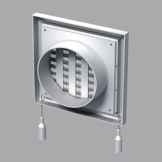 Vents Περσίδα Εξαερισμού 15x100cm Τετράγωνη με Σίτα