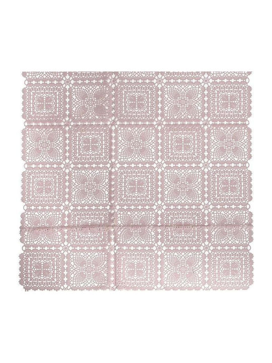 Espiel Runner with Lace Pink 50x180cm