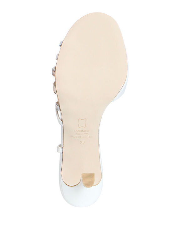 Leather Sandals White