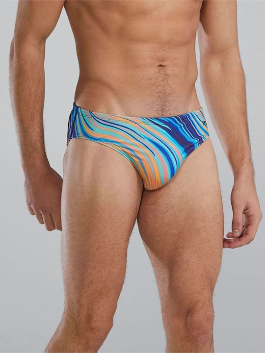 Durafast Elite Men's Swimwear Slip Teal/Org