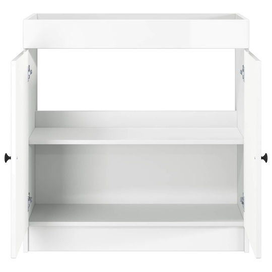 vidaXL Panglică Fără Lavoar M78.5xA37.5xÎ81cm Alb