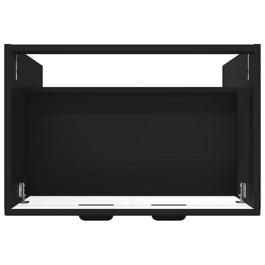 vidaXL Badezimmer Waschtisch-Einheit ohne Waschbecken M78.5xB37.5xH81cm Schwarz