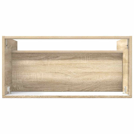 vidaXL Badezimmer Waschtisch-Einheit M56xB37.5xH81cm Holzschatten Sonoma