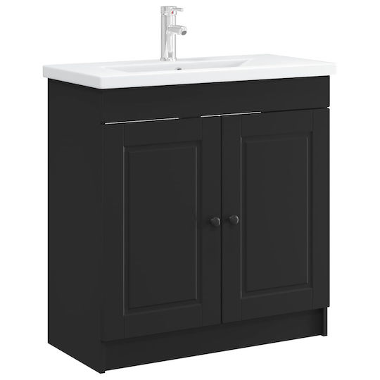 vidaXL Πάγκος χωρίς Νιπτήρα Μ56xΒ37.5xΥ81cm Μαύρο
