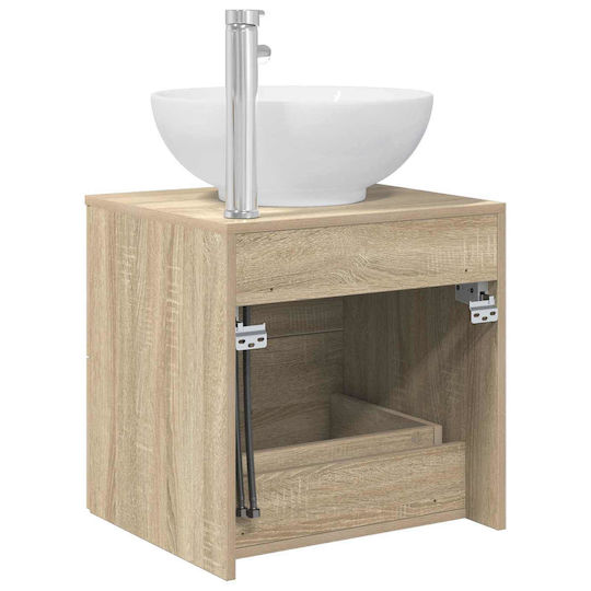 vidaXL Πάγκος με Νιπτήρα Μ49.5xΒ44.5xΥ66.5cm Δρύς Sonoma