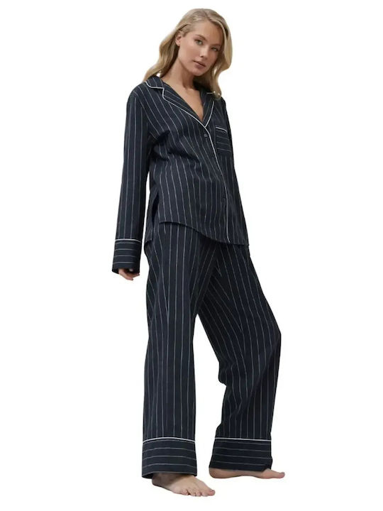 Aruelle Winter Damen Pyjama-Set Anthracite