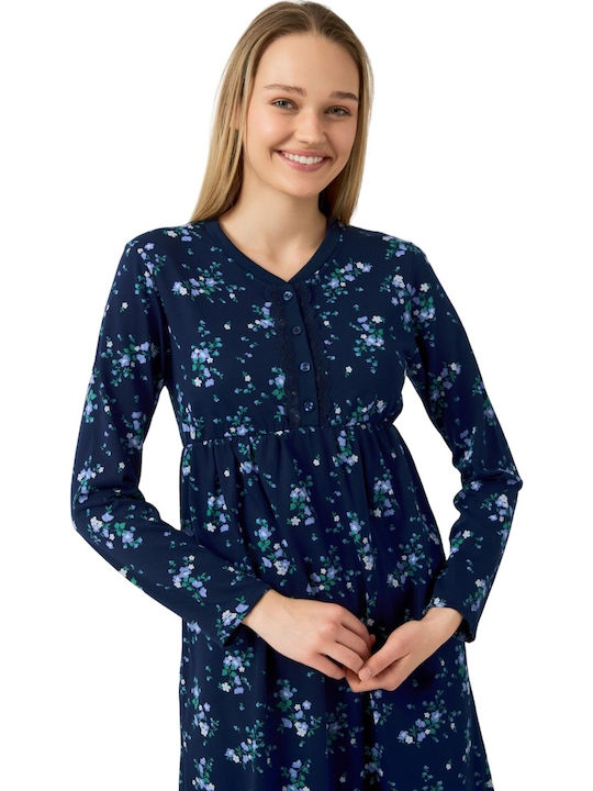 Minerva Winter Women's Nightdress Marine