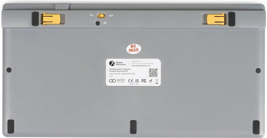 Bakker Elkhuizen UltraBoard 950 V2 Ασύρματο Bluetooth Πληκτρολόγιο Αγγλικό UK Λευκό