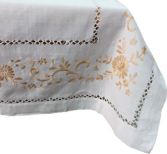Linea Home 18705 με Κέντημα Με Αζούρ Flower 160x220εκ.