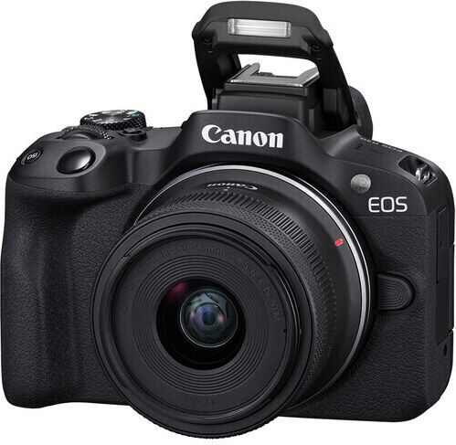 Canon EOS R50 Travel Mirrorless Camera Kit (RF-S 18-45mm f/4.5-6.3 IS STM) Black
