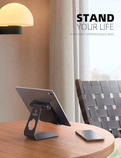 Lamicall Tablet Phone Stand Adjustable Angle High Stability Compatible Devices 10-33 Cm Gray