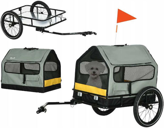 Fahrradanhänger Für Hundetragetaschen Grau