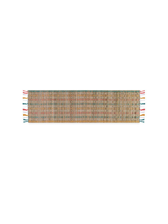 Nef-Nef Homeware Ράνερ Straw Natural / Multicolor 45x150εκ.