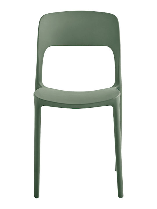 Outdoor Chair Polypropylene Zanna Dark Green 40x53x78cm