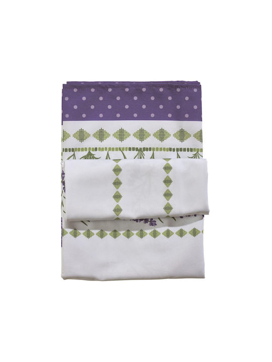 Das Home Läufer 0722 White, Purple, Green 45x140cm