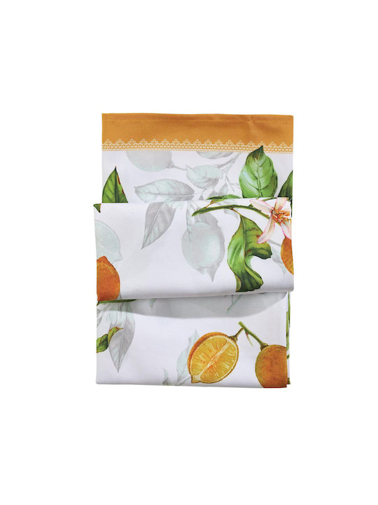 Das Home Tablecloth 0724 Yellow, White, Green 140x180cm