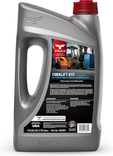 Triax Ulei Hidraulic Și De Transmisie Pentru Stivuitoare 3.78 L