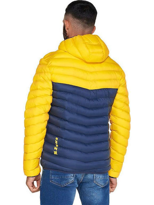 Яке Puffer Жълто/Тъмносиньо
