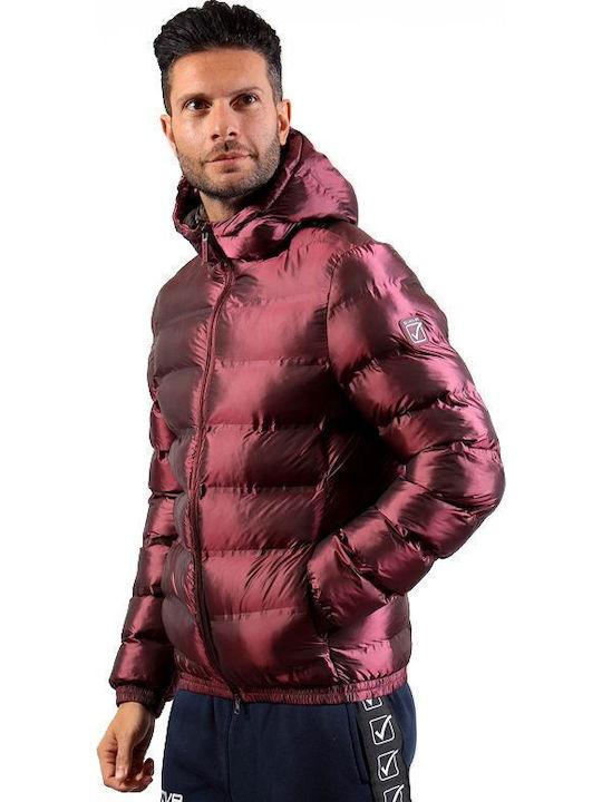 Зимно Мъжко Яке Puffer Бордо