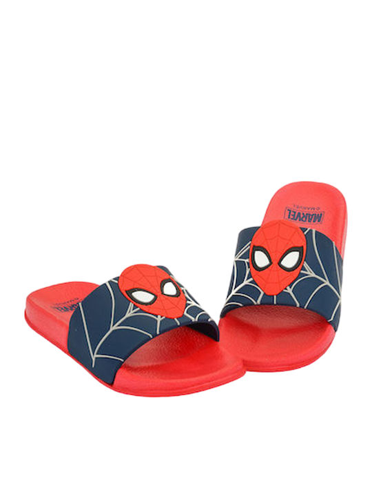Kids' Red Flip Flops Spiderman
