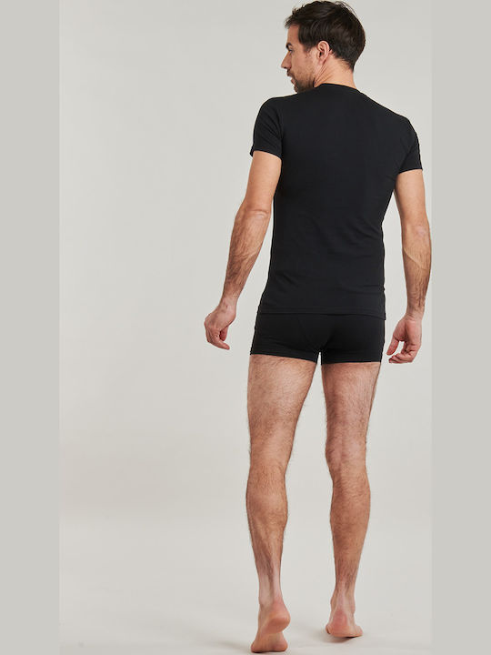 Emporio Armani Sommer Herrenpyjama Schwarz