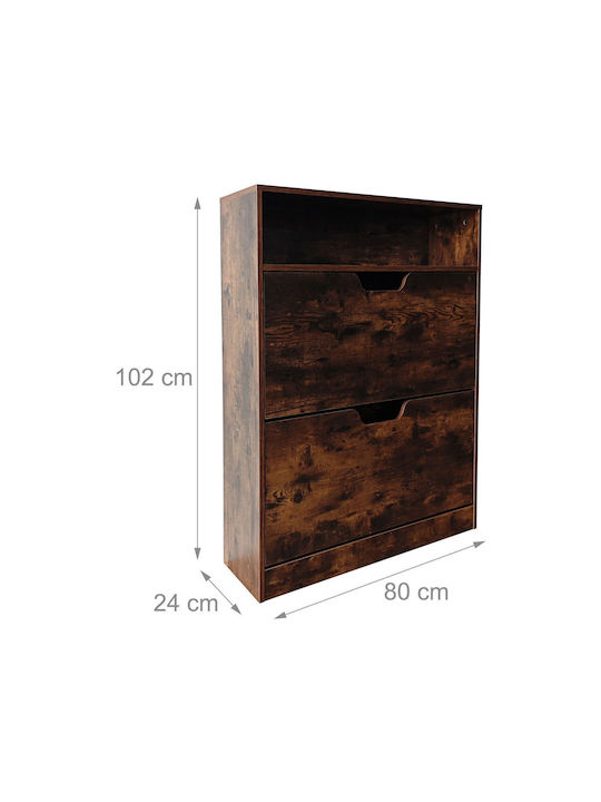 Dulap Pentru Pantofi Din Lemn 80x24x102cm