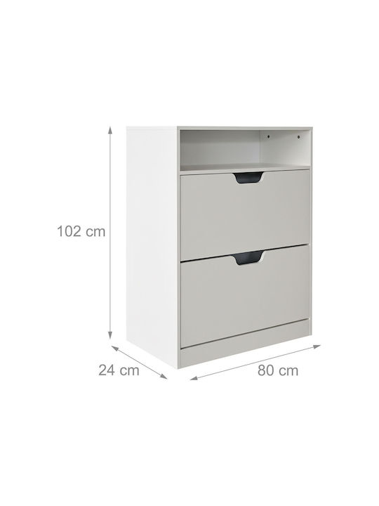 Dulap Pentru Pantofi Din Lemn 80x24x102cm