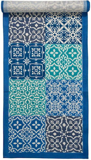 Butlers Памучен Син Ранер Blue Marocco 50x158 см