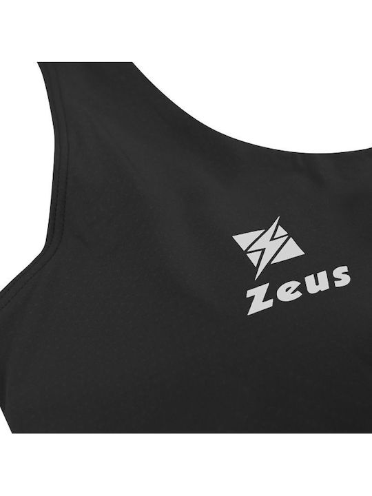 Damen Sport-BH Schwarz mit Futter