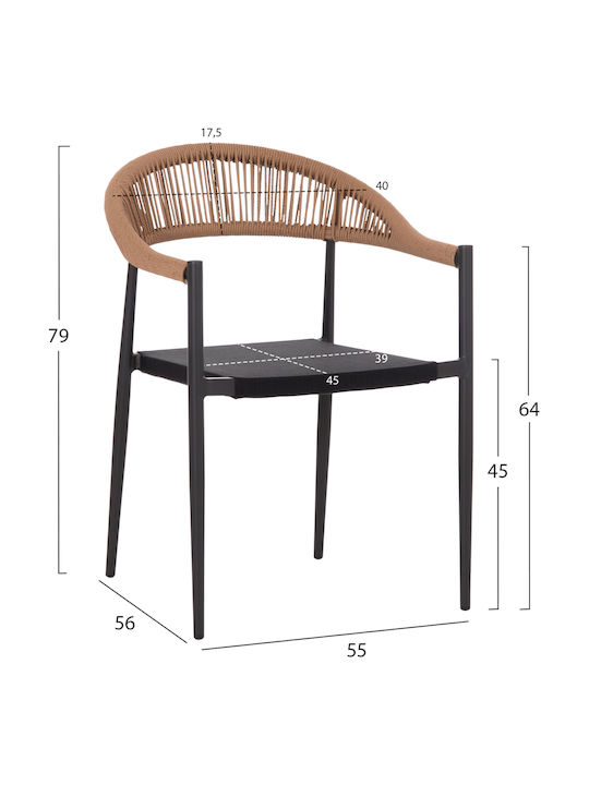 Garten- und Outdoor-Möbelsets Berg 7 Stück Dunkelgrau