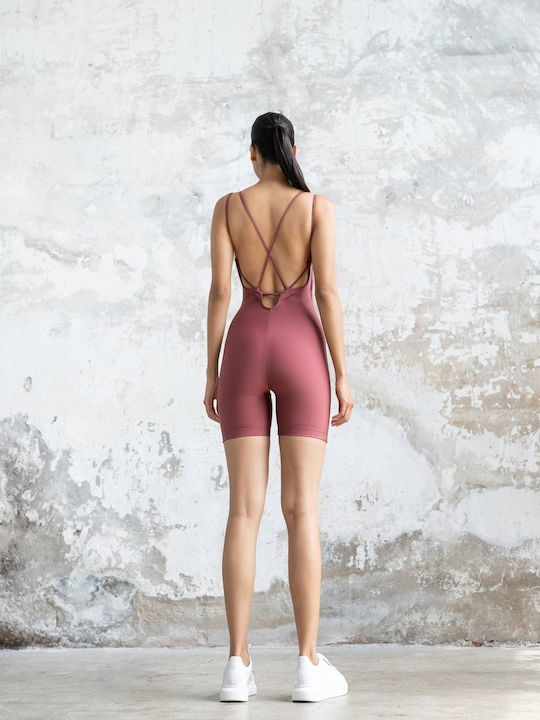 Women's One-piece Shorts Burgundy