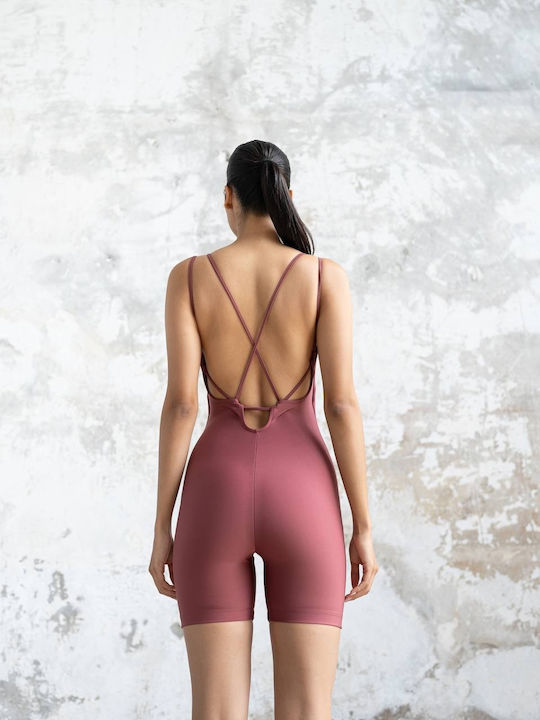 Women's One-piece Shorts Burgundy