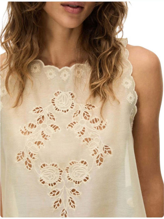 Damen Bluse Beige
