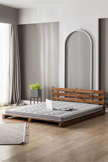SteweHome Единичен Ортопедичен Матрак Двустранен Roll Pack 80x190x6cm с Пружини