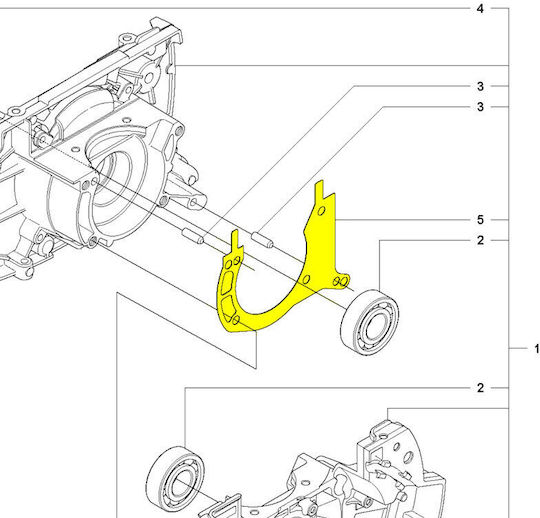 Crankcase Gasket for Husqvarna Brush Cutter 555rxt 5373467-01
