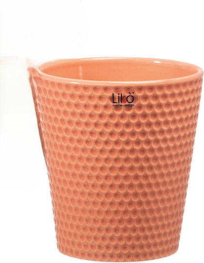 Fankon Flowers Plant Pot Ceramic Orange