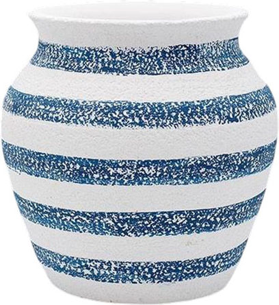 Jar Blue-white 22x22x22cm.