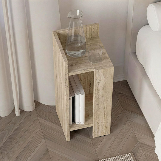Elos Ξύλινο Μπεζ 25x27x60cm