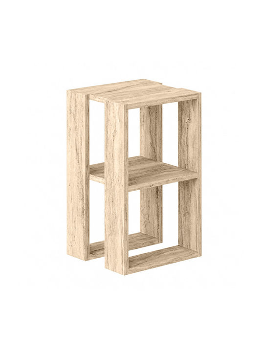 Bedside Table Lonie Lonie Wooden Beige 34x30x55cm