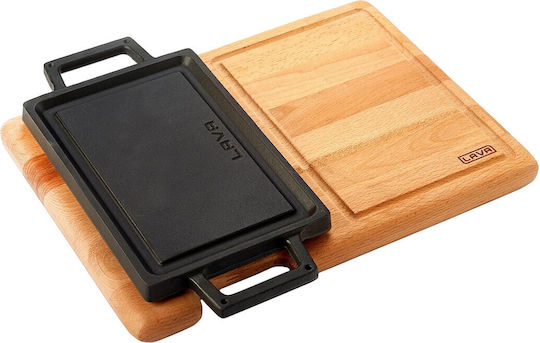 Lava LV Eco HP 2215 T13 K4 Double Sided Baking Plate with Cast Iron Flat and Grill Surface 22cm x 15cm