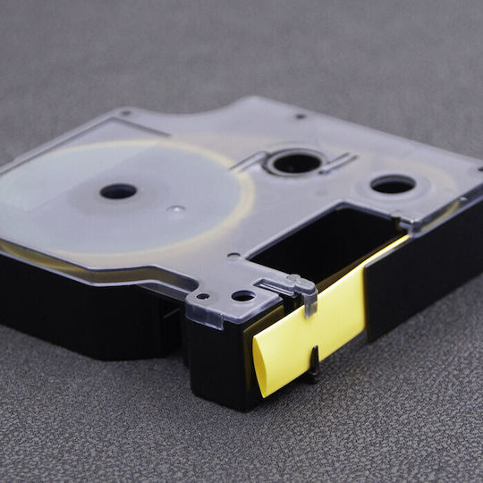 Qoltec Bandă de Etichetare 1m x 12mm în Culoarea Galben 1buc