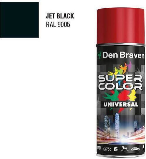 Bostik Den Braven Σπρέι Βαφής Sc Universal Ακρυλικό με Γυαλιστερό Εφέ Μαύρο 9005 400ml