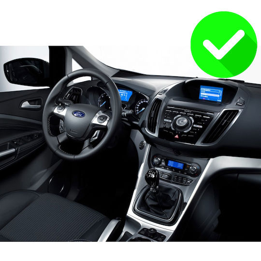Carmedia Ηχοσύστημα Αυτοκινήτου για Ford Kuga / C-Max 2011+ (Bluetooth/USB/WiFi/GPS/Apple-Carplay/Android-Auto) με Οθόνη Αφής 12.3"