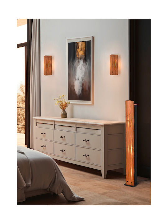 Trio Lighting Vintage Floor Lamp H121xW16cm. with Socket for Bulb E27 Beige