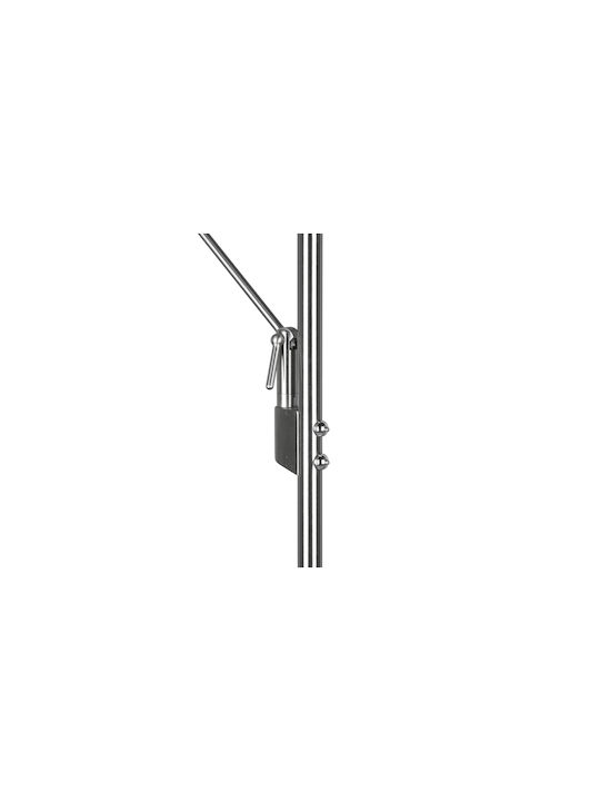 Trio Lighting Brantford LED Floor Lamp H180xW30cm. with Adjustable White Light 3500lm Silver