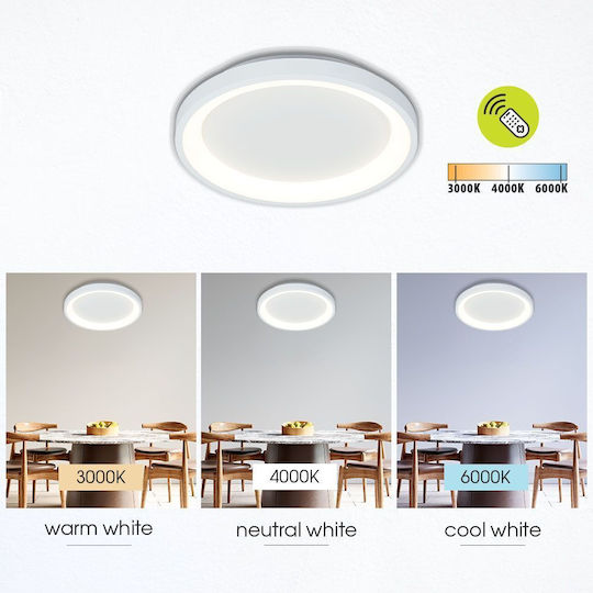 Deckenleuchte montieren Alexa-c Led 60w Cct 3290lm 230v Dim Breite / Durchmesser Φ40 Weiß 5251